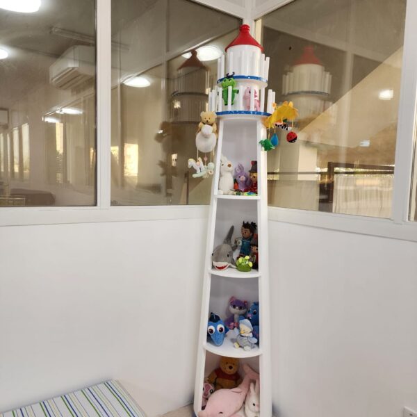 interior deign ,sea theme ,light house toy holder